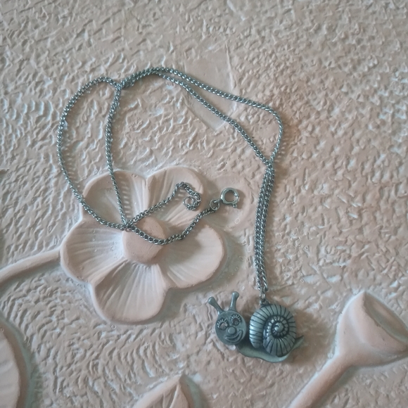 AJR CO. PEWTER SNAIL NECKLACE - Picture 4 of 6